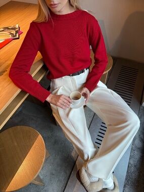 MELLOW wool jumper, Red